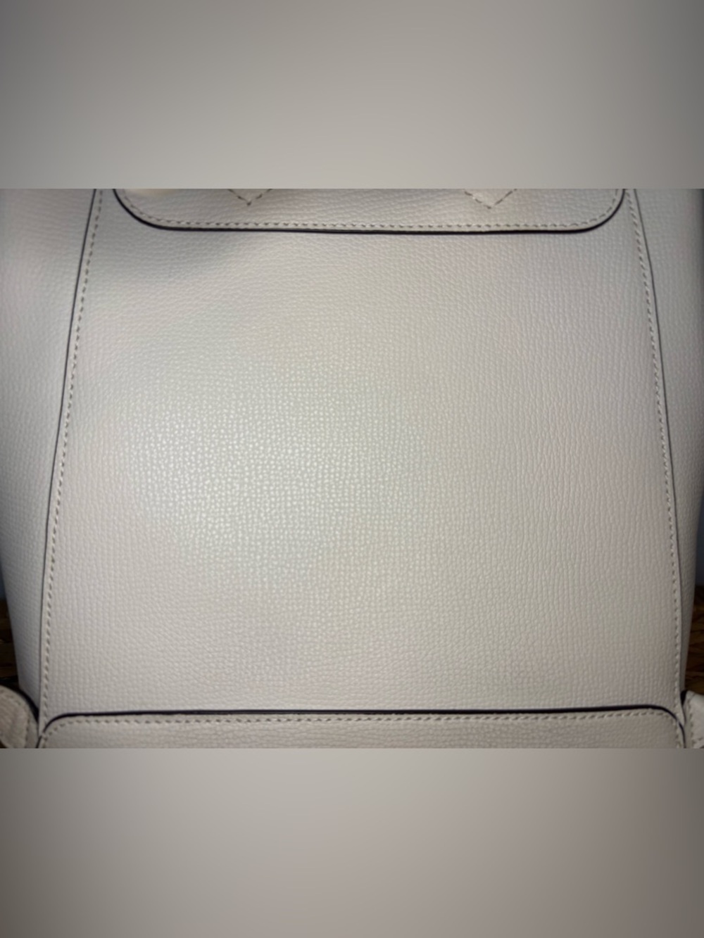 kate spade Cream Pebbled Leather Backpack with Front Pocket - Picture 11 of 16